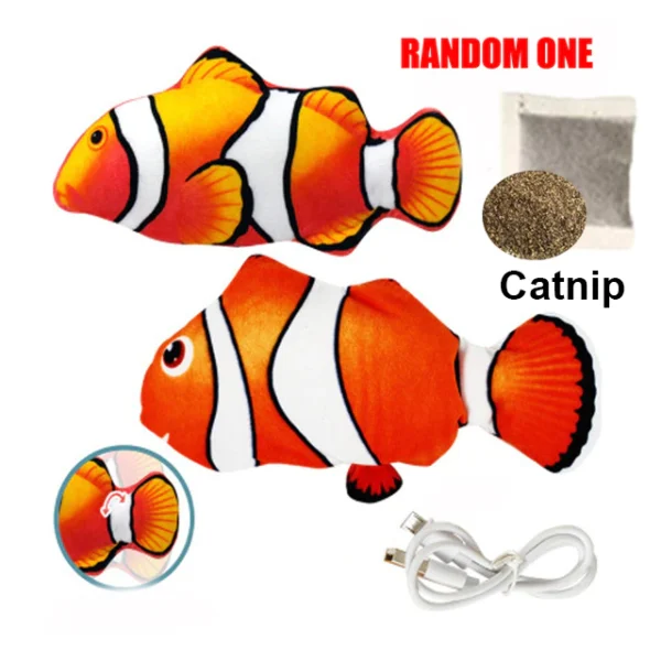 Juguete de Pescado Recargable para Michis/Gatos